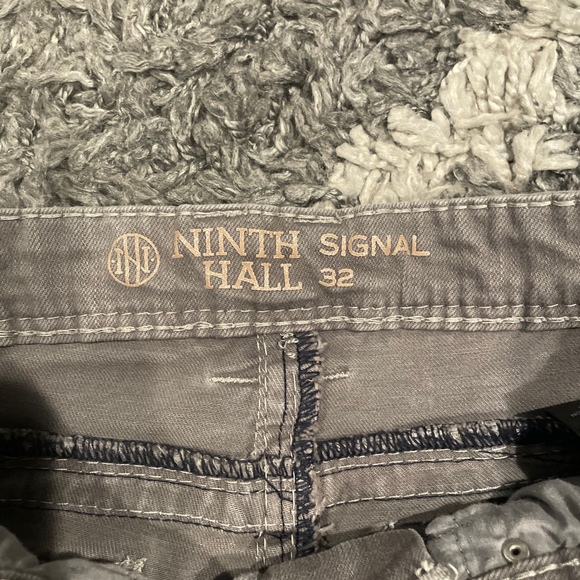 Ninth Hall Stacked Flare Grey Denim Jeans Mens Size 32x34 - Picture 7 of 12